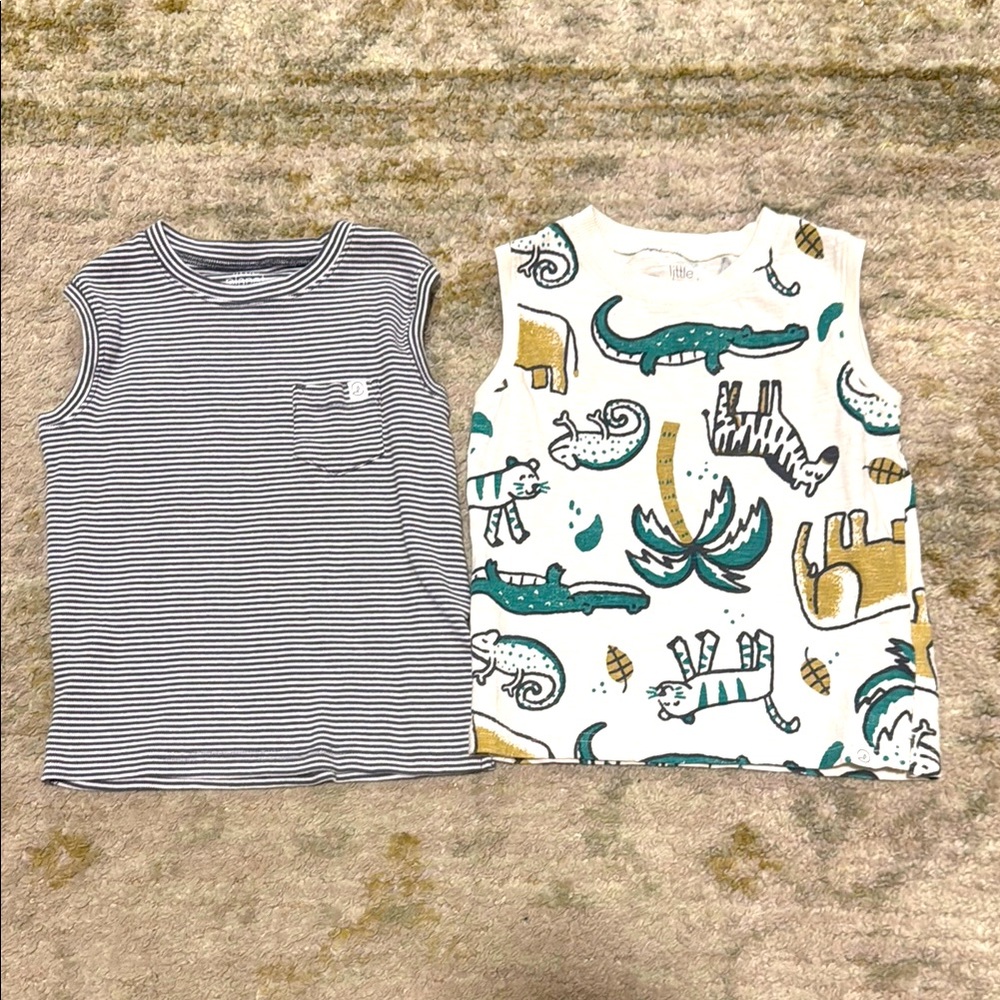 Little Planet by Carter’s Toddler Boy Tank Top Set of 2 4T